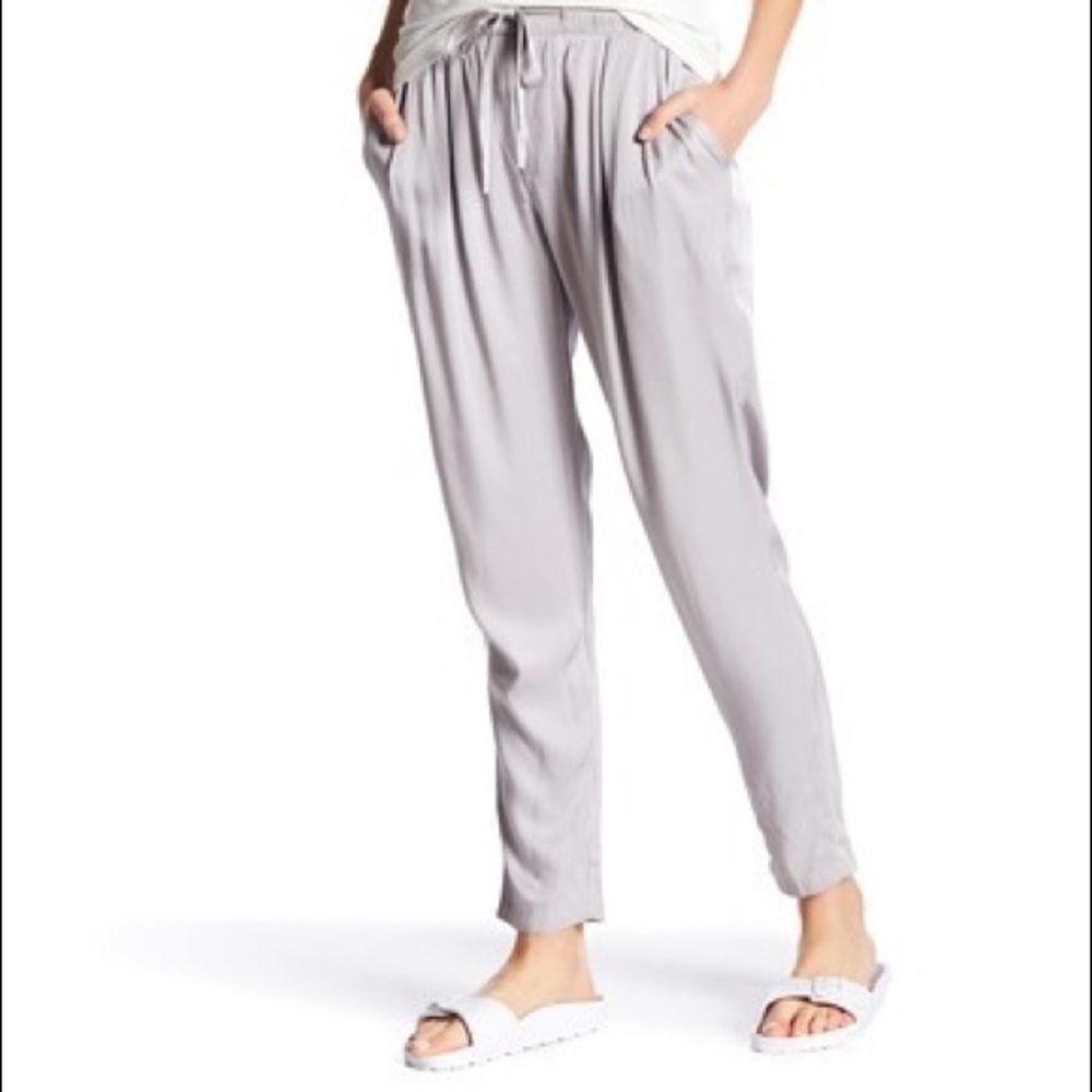 James Perse pleated lounge Gray pants